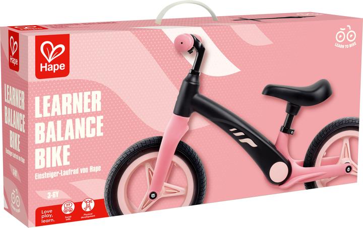 Immagine prodotto Hape Balance Car rosa e nera che assorbe gli urti