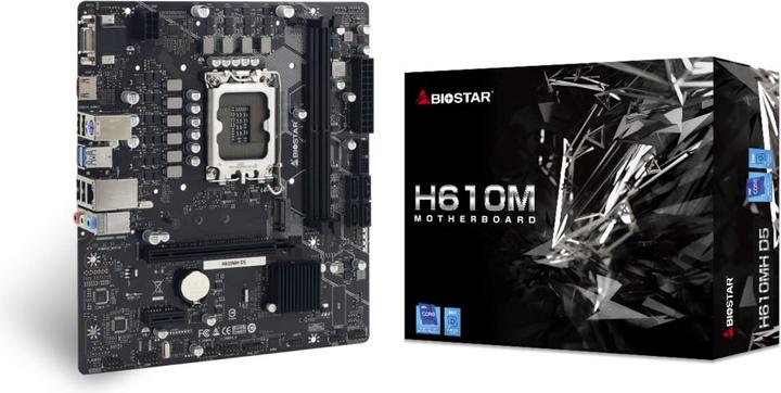 Actual product image Biostar Płyta główna H610MH D5 (LGA 1700, Intel H610, mATX)