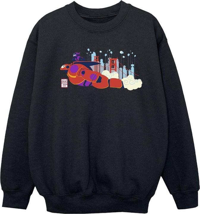 Actual product image Disney Girls Big Hero 6 Baymax Hiro Bridge Sweatshirt (116)