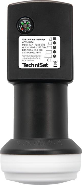 Immagine prodotto TechniSat 0019/8194 LNB universale V/H, 40 mm, con cercasatelliti (Singolo LNB, 40mm)