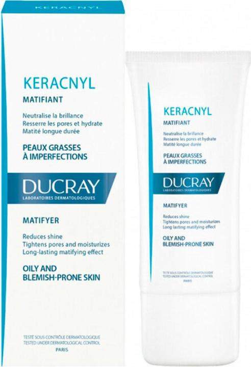 Actual product image Ducray DUCRAY Keracnyl Mattifying Cream matujący krem do cery tłustej i trądzikowej 30ml (30 ml, Day cream)