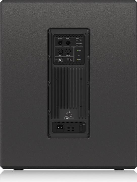 Actual product image Behringer DR18SUB Subwoofer Black Active subwoofer 800 W (2400 W)