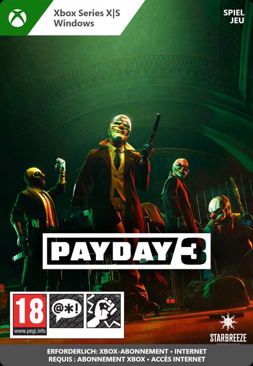 Actual product image Microsoft Xbox PAYDAY 3 Download Code (Xbox One X, Xbox One S, Xbox Series S, Xbox Series X)
