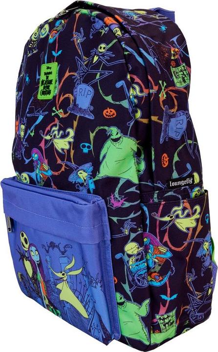 Actual product image Loungefly Nightmare before Christmas by Backpack Glow In The Dark Characters