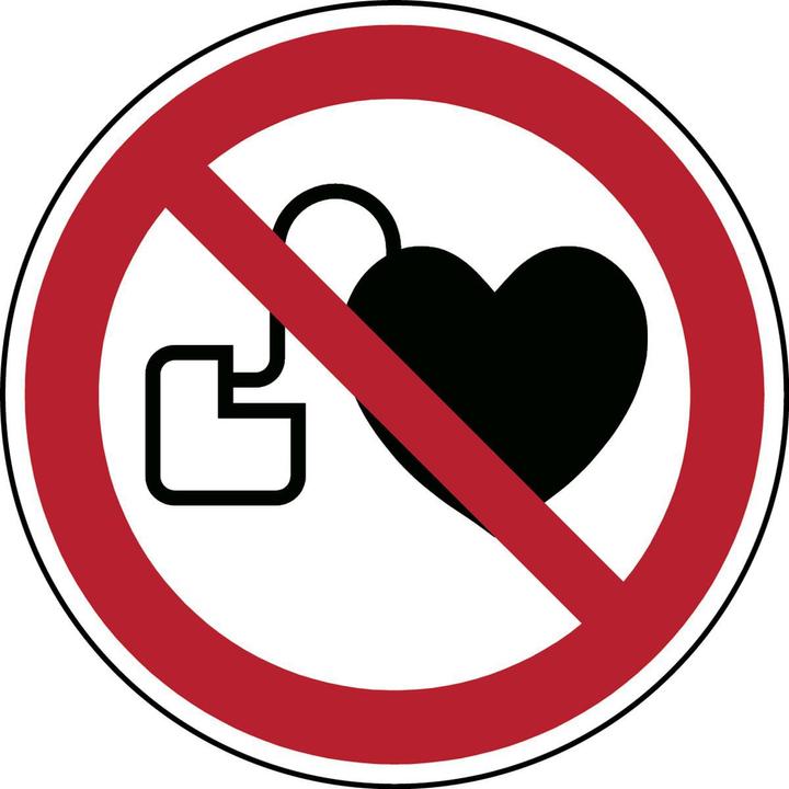 Immagine prodotto Brady Cartello di sicurezza ISO - Divieto per le persone con pacemaker