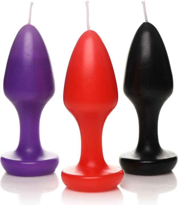 Immagine prodotto Master Series Candele a goccia Kink Inferno Butt Plug (Gioco di dadi)