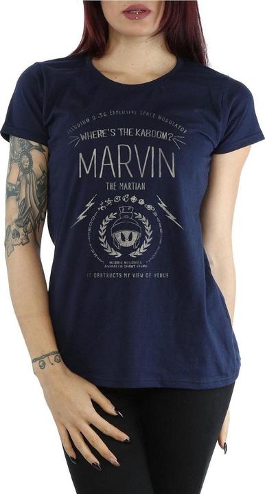 Actual product image Looney Tunes Womens/Ladies Marvin The Martian Where's The Kaboom Cotton T-Shirt (XL)