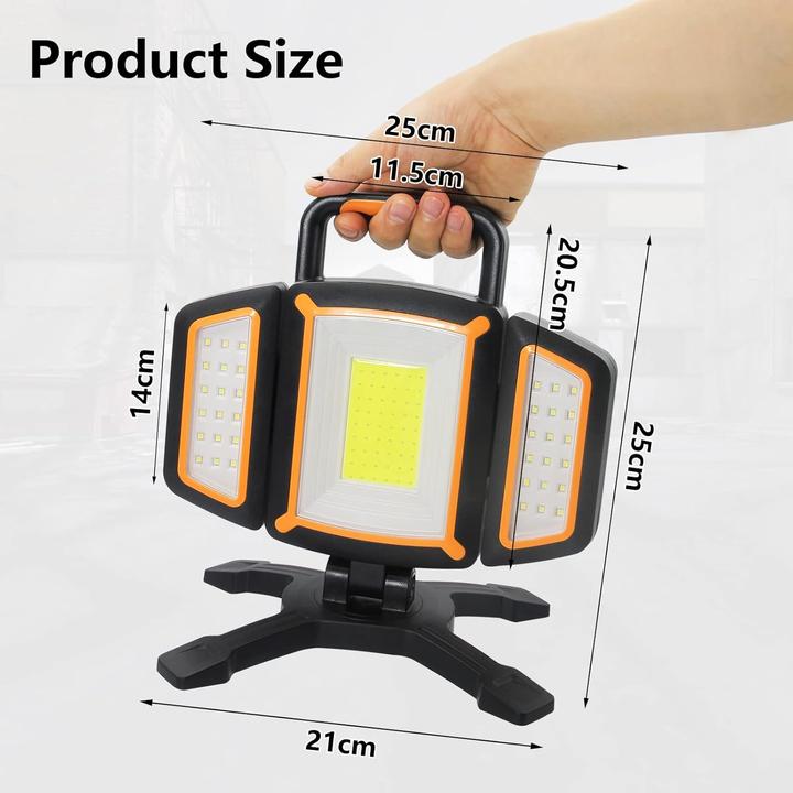 Actual product image LS LED spotlight rechargeable battery 30W (3000 lm)