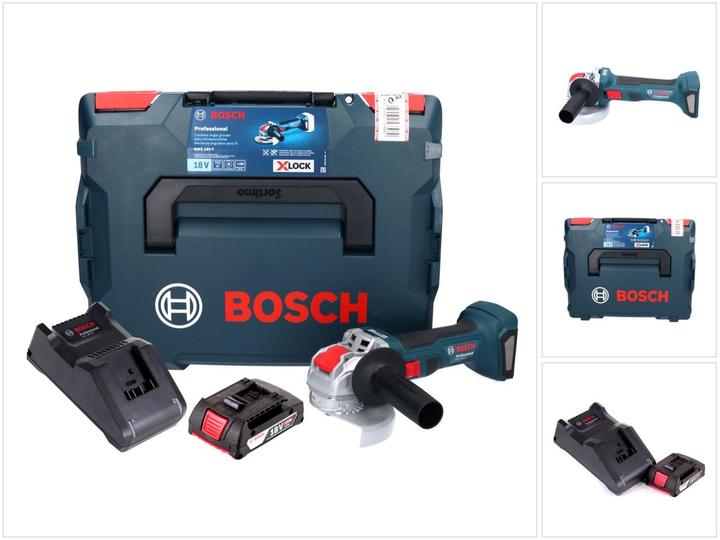 Produktbild Bosch Professional Bosch GWX 18V-7 Professional Akku Winkelschleifer 18 V 125 mm Brushless X-LOCK + 1x Akku 2,0 Ah + La (125 mm)