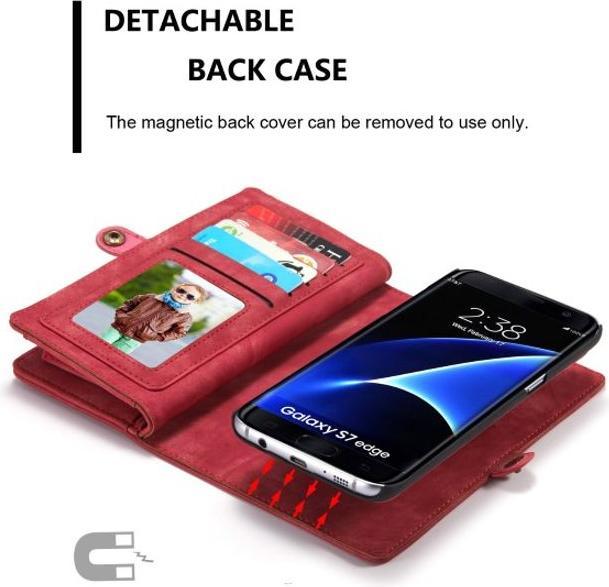 Produktbild Caseme Leder Portemonnaie mit Plastik Hülle (Samsung Galaxy S7 Edge)