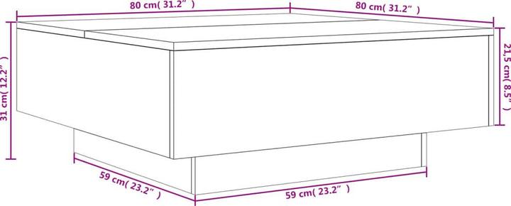 Image du produit VidaXL Jasmin (80 x 80 x 31 cm)