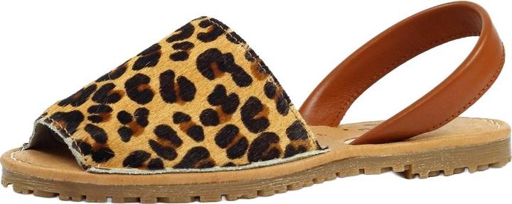 Actual product image Lunar Womens/Ladies Azura Leopard Print Leather Sandals (38)