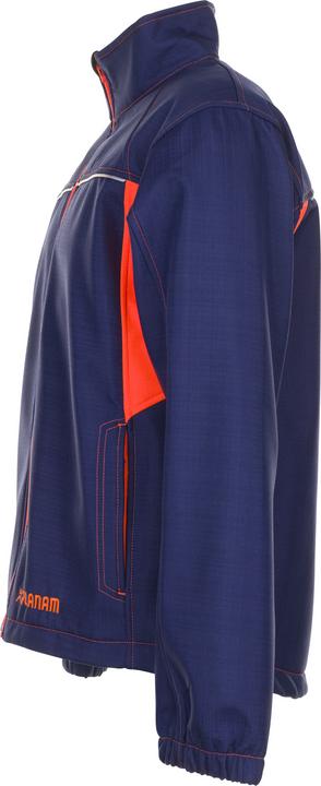 Productafbeelding Planam Basalt Neon werkjas softshell jas marine oranje maat XXL (XXL)