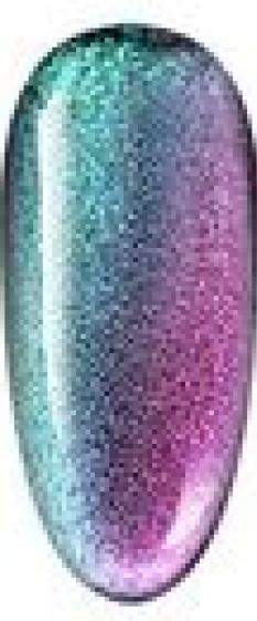 Actual product image Venalisa 9D Cat Eye gel varnish J01 UV/LED (Blue purple glitter, UV gel varnish)
