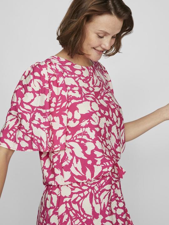 Actual product image Vila Round neck top with short sleeves (34)