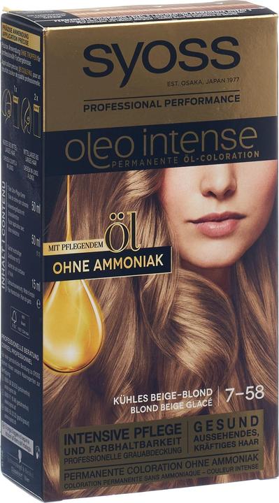 Image du produit Syoss Oleo Intense 7-58 Blond Beige Frais (Blonde)