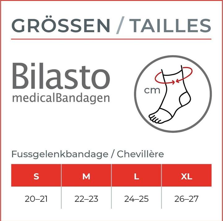 Image du produit Bilasto Uno Bandage pour cheville L talon ouvert beige (L)