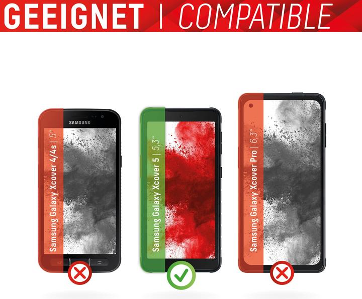 Image du produit Displex Real Glass, 2D Panzerglas (1 pièce(s), Samsung Galaxy Xcover 5)
