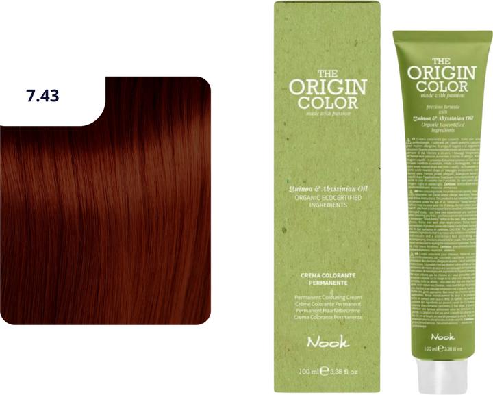 Produktbild Nook Origin Color Haarfarbe (7.43 Blondes Kupfergold)