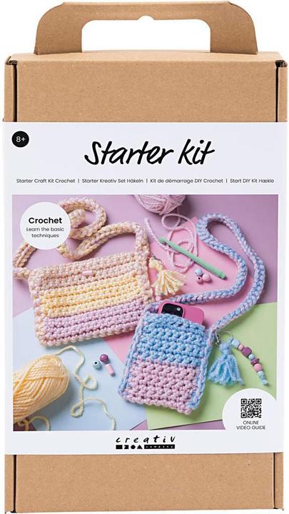 Creativ Company Craft kit crochet bags assorted colours