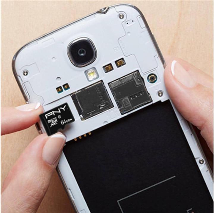 Actual product image PNY Performance Plus (64 GB, microSDXC, U1, UHS-I)
