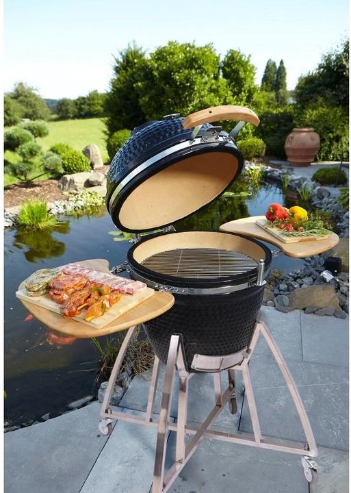 Produktbild Buschbeck Kamado Set, 8-teilig, Schwarz, Grillfläche: 47 cm² (470 mm)