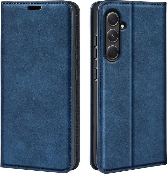 Cover-Discount Galaxy A55 - Stand Flip Case Housse bleue (Samsung Galaxy A55)
