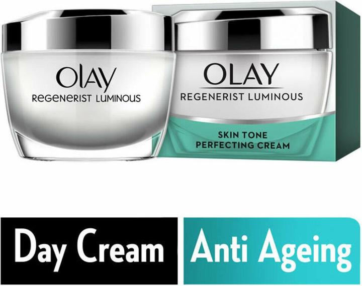Actual product image Olay Regenerist Luminous Skin Tone Perfecting Cream 50 ml (50 ml, 24h cream)