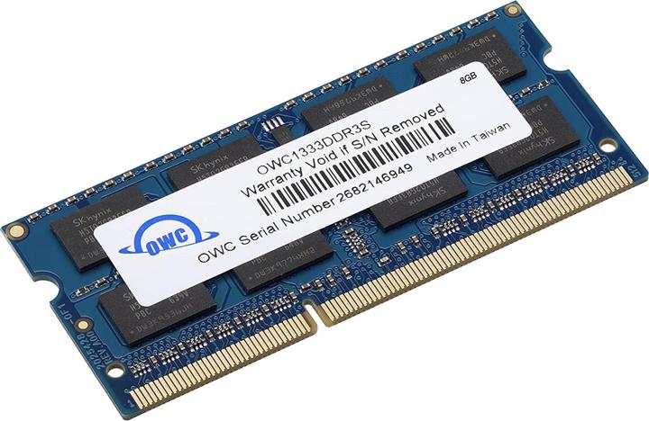 Actual product image OWC 8.0GB PC3-10600 DDR3 1333MHz SO-DIMM 204 Pin CL9 SO-DIMM Memory Module (1 x 8GB, 1333 MHz, DDR3-RAM, SO-DIMM)