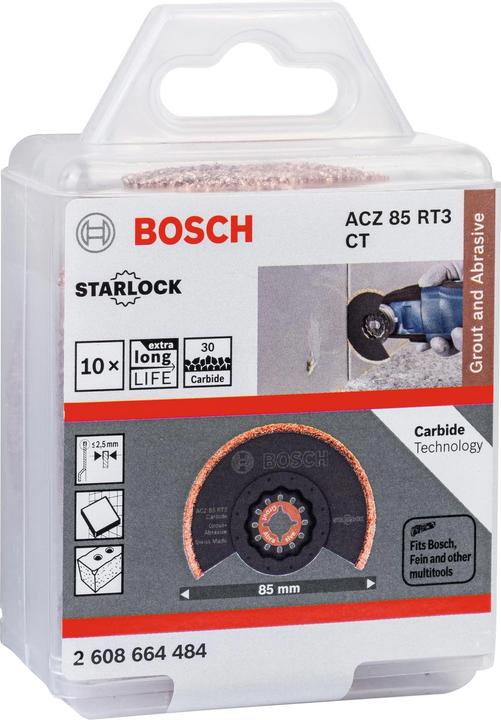 Produktbild Bosch Professional Zubehör Carbide-RIFF Segmentsägeblatt ACZ 85 RT3, 85 mm, 10er-Pack
