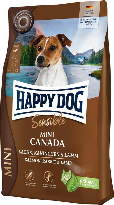Actual product image Happy Dog Dry food Sensible Mini Canada, 4 kg (Adult, 1 pcs., 4000 g)