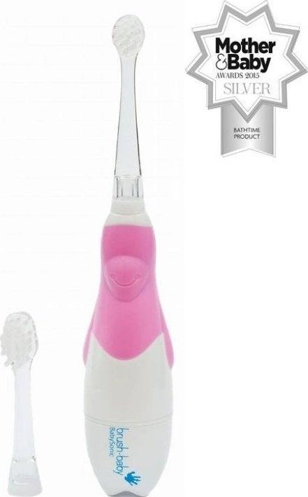 Brush-Baby Pro Brosse à dents rose (Brosse à dents sonique)