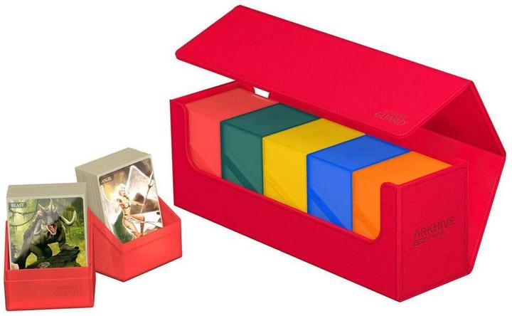 Image du produit Ultimate Guard Boîte à cartes XenoSkin Arkhive Monocolor 400+ rouge