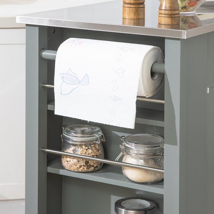 Actual product image SoBuy Kitchen Trolley FKW108-HG, Grey