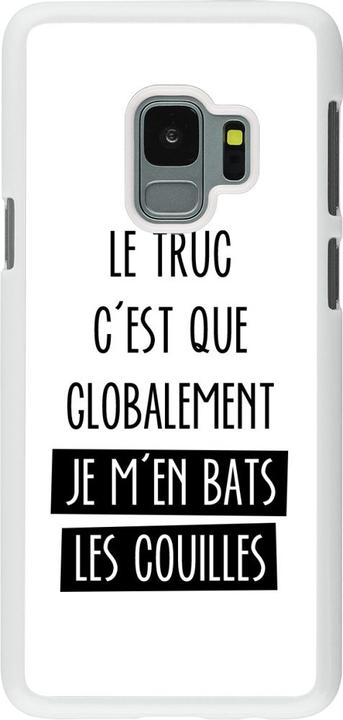 Image du produit PhoneLook Coque blanc Le truc globalement bats les couilles (Samsung Galaxy S9)