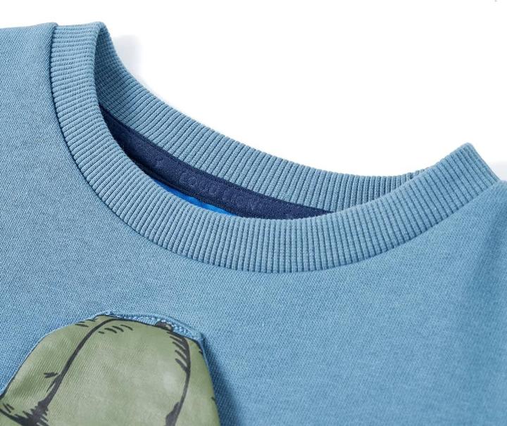 Produktbild VidaXL Kinder-Sweatshirt Mittelblau 116,Material: 92 % Baumwolle. 8 (116)