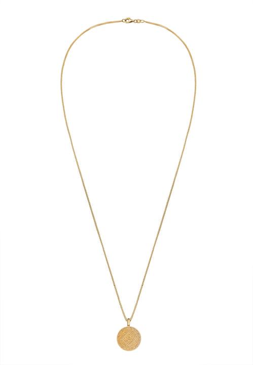 Produktbild Elli mit Plättchen-Anhänger Vintage Look (Sterling Silber, 60 cm)