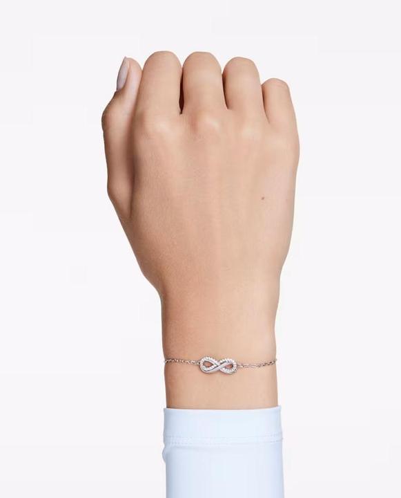 Actual product image Swarovski Hyperbola bracelet infinity white (19.50 cm, Swarovski Metal)