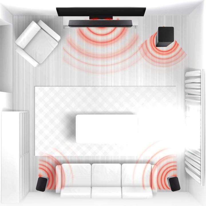 Produktbild JVC Soundbar TH-E874B 5.1.2 Wireless Sub Dolby A. (520 W, 5.1.2 Kanal)