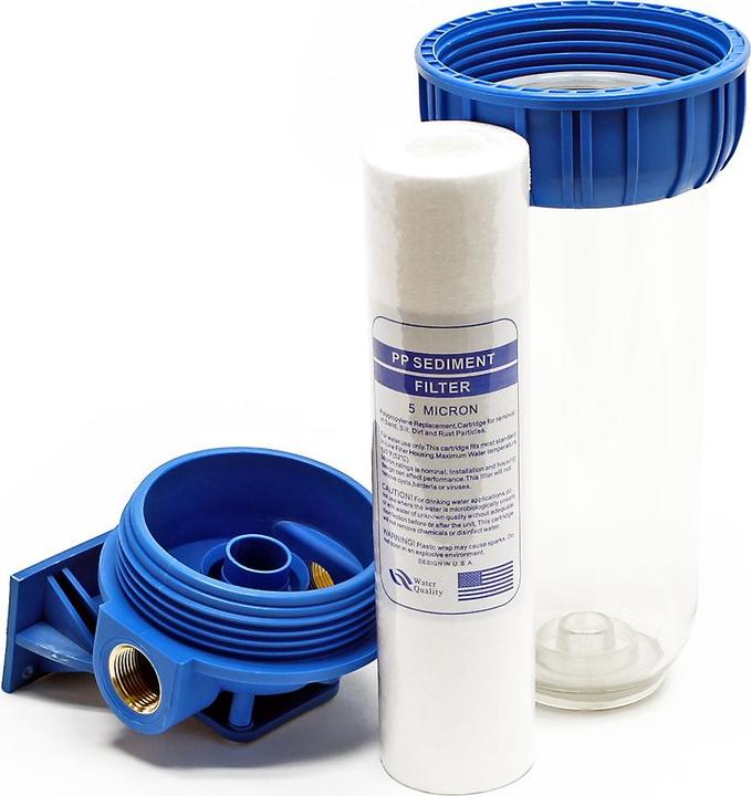 Image du produit Naturewater NW-BR10B-S 1 etape système filtre 32,89mm (1") 60mm cartouche polypropylène, clamp, clé (1 x)
