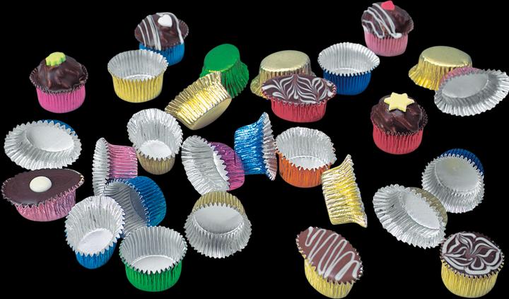 Produktbild Städter 50 Pralinenkapseln aus Aluminium, farblich assortiert (2.50 cm)