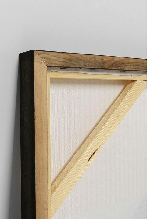 Image du produit Kare Design Leinwandbild Art Triangles Gelb 100x100cm (100 x 100 cm)
