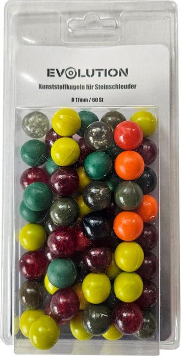 Produktbild Evolution Steinschleuder (17 mm) - 60 Kunststoffkugeln