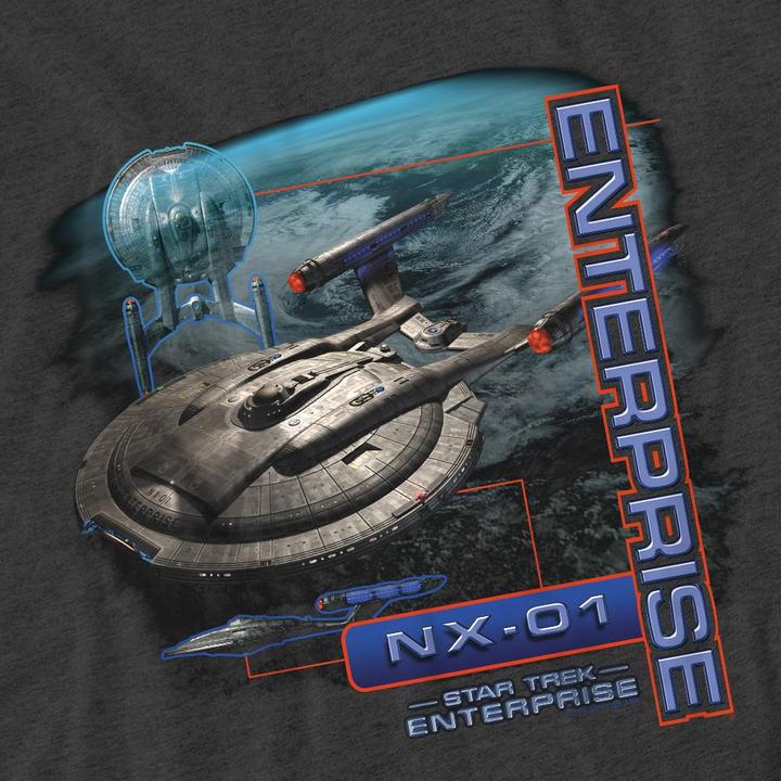 Actual product image Unisex Adult Enterprise NX 01 T-Shirt (XXL)