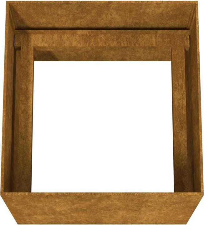 Immagine prodotto VidaXL Pflanzkübel 40x41x40 cm Cortenstahl, Farbe: Rostig