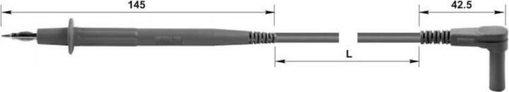 Actual product image Stäubli 4 mm safety measuring cable 150 cm