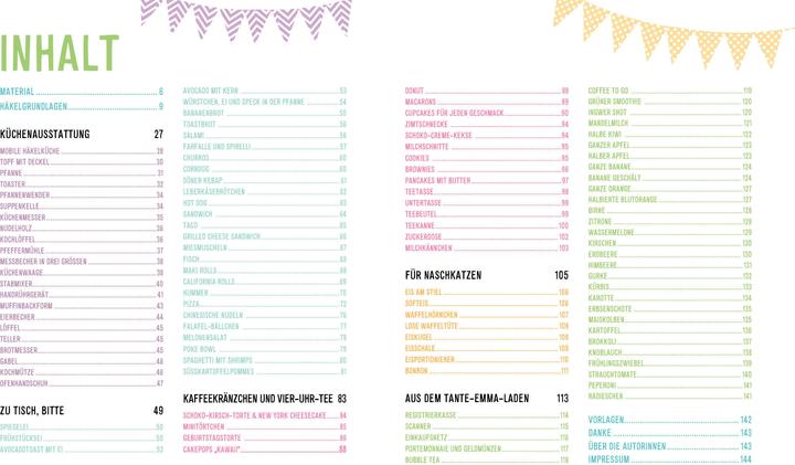 Nährwerte und Zutaten Meine Häkelküche (100 Projekte für Spielküche und Kaufladen) (Deutsch, Lucia Förthmann, Linda Urbanneck, 2025)