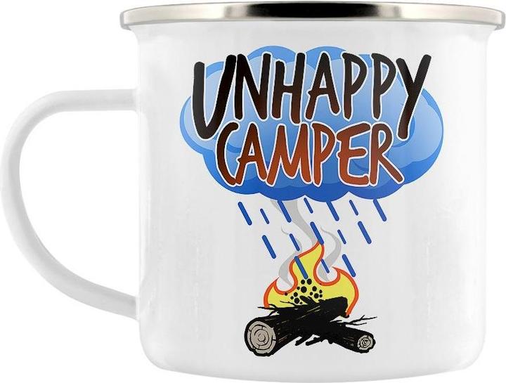 Grindstore Emaillebecher Unhappy Camper