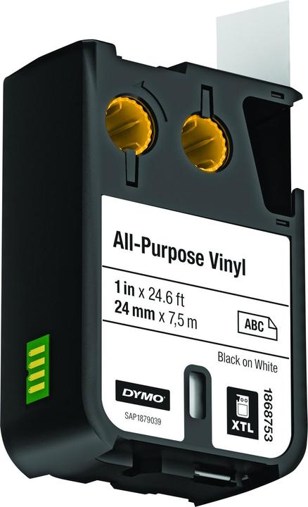 Actual product image Dymo XTL Font tape, Vinyl (2.40 cm, Black)