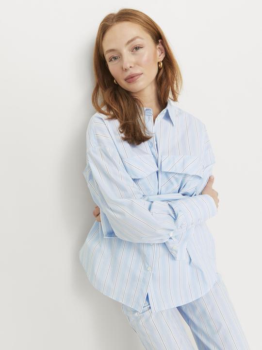 Produktbild JJXX Jxava Poplin Ls O-Size Pock Shirt Wvn Ln (XL)